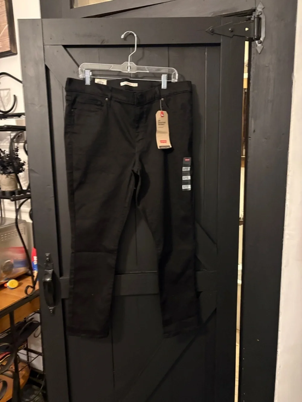 Levi's Black Slim Straight Jeans